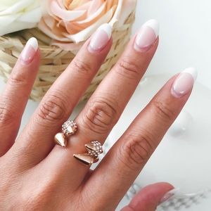 Rose gold spike ring. Brand new, unused in original packaging & no flaws